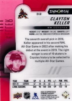 2022-23 Upper Deck Synergy - Red #32 Clayton Keller Back