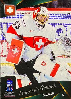 2023 AMPIR IIHF World Championship Team Switzerland #SUI01 Leonardo Genoni Front