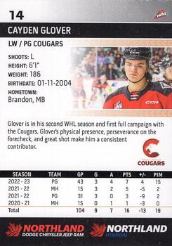 2022-23 Prince George Cougars (WHL) #NNO Cayden Glover Back