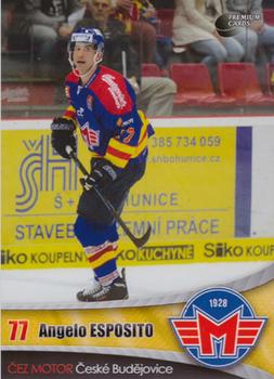 2016-17 Ceske Budejovice Gold Jersey - Home Jersey #14 Angelo Esposito Front