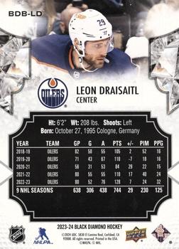 2023-24 Upper Deck Black Diamond #BDB-LD Leon Draisaitl Back