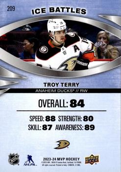 2023-24 Upper Deck MVP - Ice Battles #209 Troy Terry Back