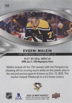 2023-24 Upper Deck MVP - Silver Script #168 Evgeni Malkin Back
