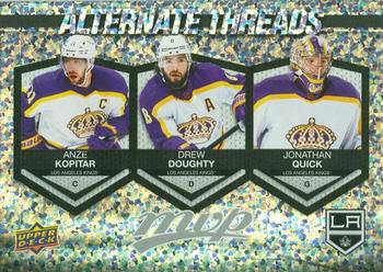 2023-24 Upper Deck MVP - Alternate Threads #AT-8 Anze Kopitar / Drew Doughty / Jonathan Quick Front