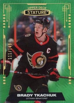 2021-22 Upper Deck Stature - Green #4 Brady Tkachuk Front