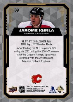 2021-22 Upper Deck Stature - Design Variant #89 Jarome Iginla Back