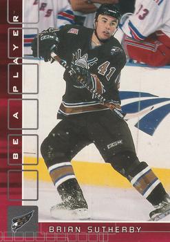 2001-02 Be a Player Update - 2001-02 Be a Player Memorabilia Update Ruby #307 Brian Sutherby Front