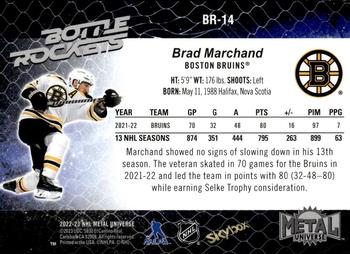 2022-23 SkyBox Metal Universe - Bottle Rockets #BR-14 Brad Marchand Back