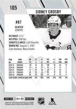 2023-24 O-Pee-Chee #105 Sidney Crosby Back