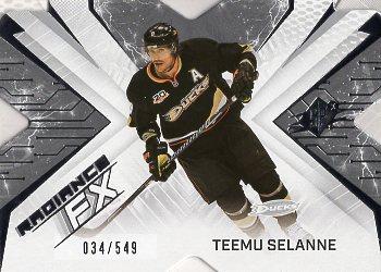 2022-23 SPx - Radiance FX #RFX-17 Teemu Selanne Front