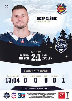 2023 SportZoo Winter Games #52 Jozef Sladok Back