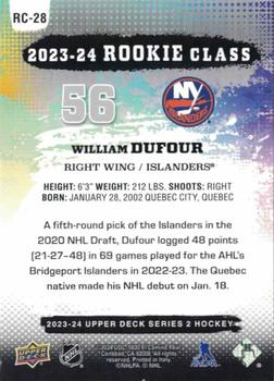 2023-24 Upper Deck - Commemorative Class #RC-28 William Dufour Back