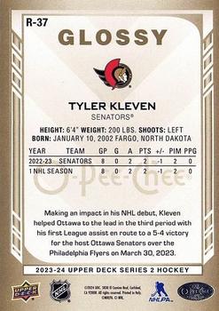 2023-24 Upper Deck - O-Pee-Chee Glossy Gold #R-37 Tyler Kleven Back