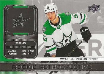 2023-24 Upper Deck - Rookie Retrospective #RR-7 Wyatt Johnston Front