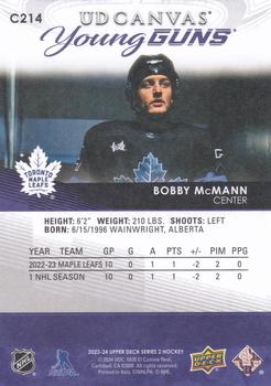 2023-24 Upper Deck - UD Canvas #C214 Bobby McMann Back