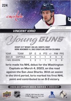 2023-24 Upper Deck - Outburst Silver #224 Vincent Iorio Back