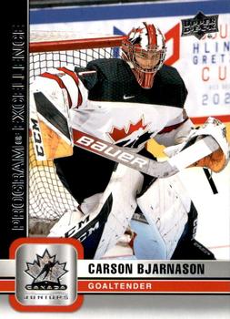 2023 Upper Deck Team Canada Juniors #132 Carson Bjarnason Front