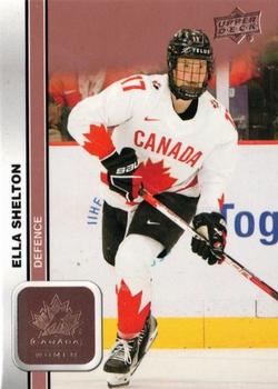 2023 Upper Deck Team Canada Juniors - Rose Gold #47 Ella Shelton Front