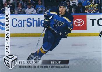 2023-24 Upper Deck Game Dated Moments #65 Zachary Bolduc Front