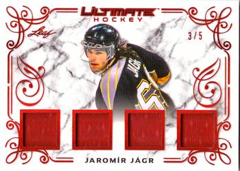 2023 Leaf Ultimate - Hockey Icons Spectrum Red Holofoil #HI-05 Jaromír Jágr Front