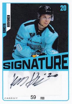2023-24 Cardset Finland - Signature #NNO Konsta Hirvonen Front