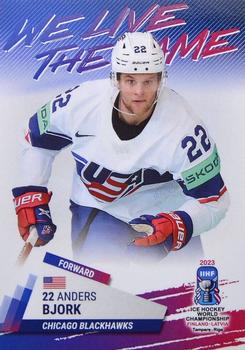 2023 BY Cards IIHF World Championship  (unlicensed) #94 Anders Bjork Front