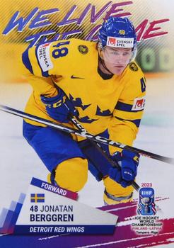 2023 BY Cards IIHF World Championship #148 Jonatan Berggren Front