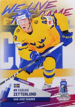 2023 BY Cards IIHF World Championship  (unlicensed) #149 Fabian Zetterlund Front