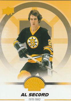 2023-24 Upper Deck Boston Bruins 100th Anniversary Box Set - Yellow #13 Al Secord Front