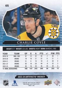 2023-24 Upper Deck Artifacts - Emerald #65 Charlie Coyle Back