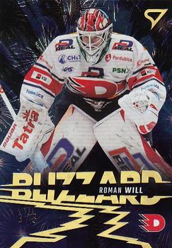 2023-24 SportZoo Tipsport ELH - Blizzard Limited Gold #BL-08 Roman Will Front