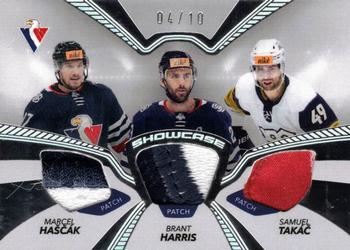 2023-24 SportZoo Tipos Extraliga - Showcase Memorabilia #SC-HHT Marcel Hascak / Brant Harris / Samuel Takac Front