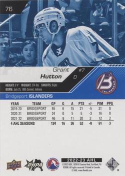 2022-23 Upper Deck AHL - Blue #76 Grant Hutton Back