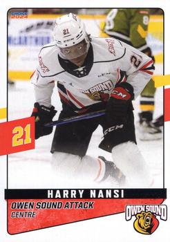 2023-24 Choice Owen Sound Attack (OHL) #12 Harry Nansi Front