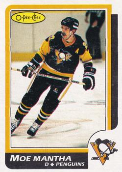 1986-87 O-Pee-Chee - Blank Back #45 Moe Mantha Front