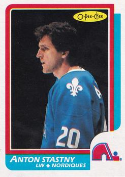 1986-87 O-Pee-Chee - Blank Back #125 Anton Stastny Front