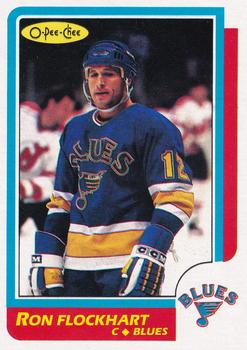 1986-87 O-Pee-Chee - Blank Back #146 Ron Flockhart Front