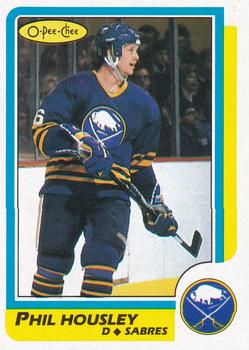1986-87 O-Pee-Chee - Blank Back #154 Phil Housley Front