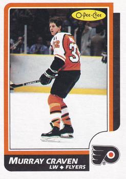 1986-87 O-Pee-Chee - Blank Back #167 Murray Craven Front