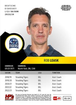 2023-24 Playercards (DEL) #324 Rob Leask Back