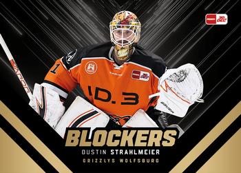 2023-24 Playercards (DEL) - Blockers #DEL-BK14 Dustin Strahlmeier Front