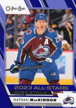 2023-24 O-Pee-Chee - Blue Border #531 Nathan MacKinnon Front