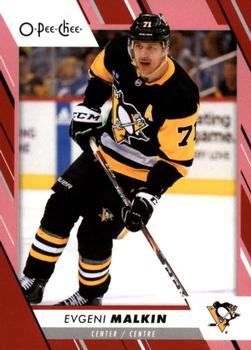 2023-24 O-Pee-Chee - Red Border #110 Evgeni Malkin Front