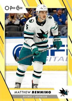 2023-24 O-Pee-Chee - Yellow Border #398 Matt Benning Front