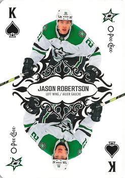 2023-24 O-Pee-Chee - Playing Cards #K♠ Jason Robertson Front