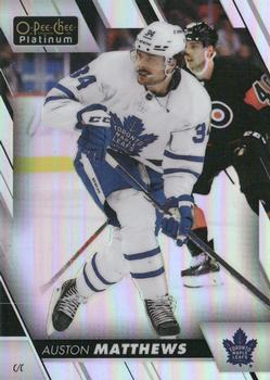 2023-24 O-Pee-Chee - OPC Platinum Previews Rainbow #P-AM Auston Matthews Front