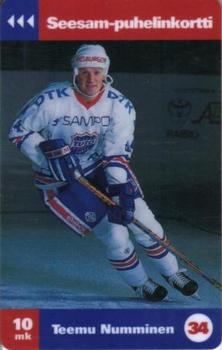 1995 Seesam TuTo Turku Phonecards #D179 Teemu Numminen Front