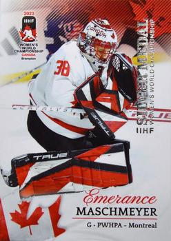 2023 BY Cards IIHF Women's World Championship #27 Emerance Maschmeyer Front