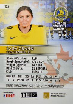 2023 BY Cards IIHF Women's World Championship  (unlicensed) #122 Sara Grahn Back