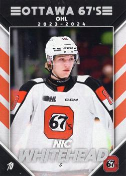 2023-24 Extreme Ottawa 67's (OHL) #NNO Nic Whitehead Front